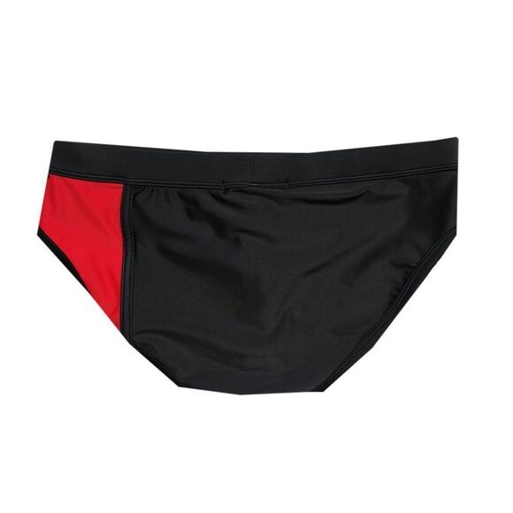 Men's low rise contoured Mondrian color blocked swim briefs speedo Black Size M - Picture 6 of 6
